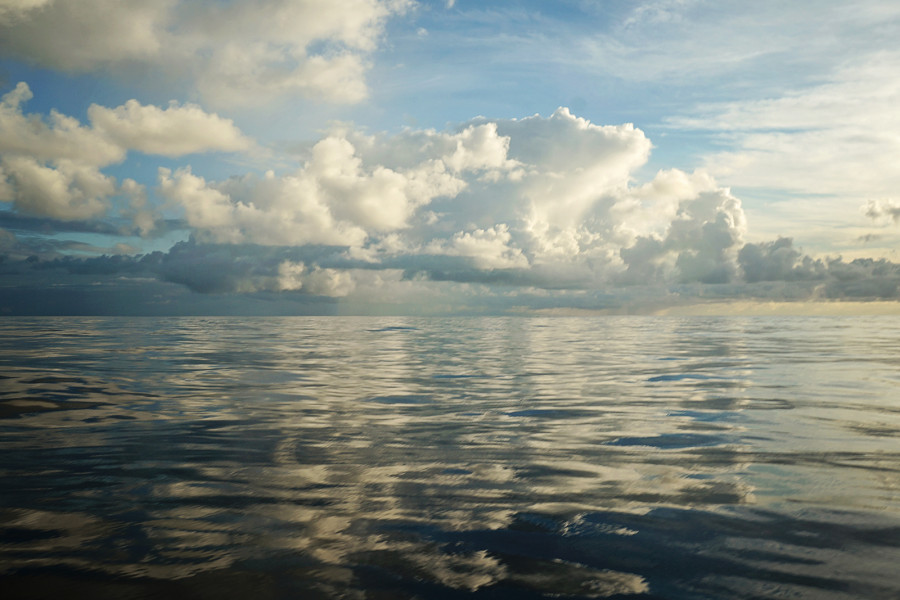 calm water on Atlantic