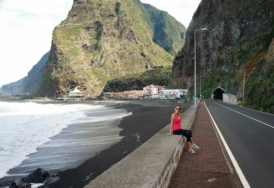 Jessica in SÃ£o Vicente, Madeira