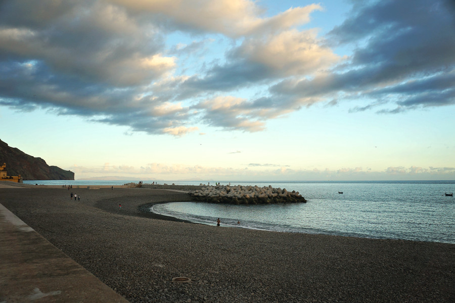 stone beach in Madeira