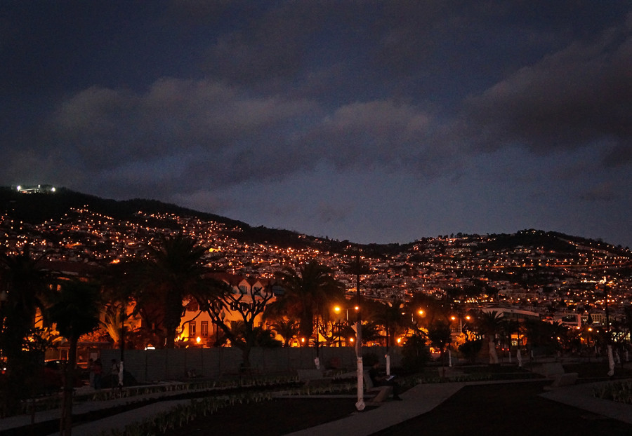 Funchal, Madeira, at night