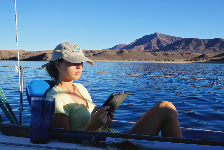 relaxing in Playa Papagayo.