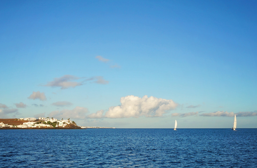 sailboats at Lanzarote