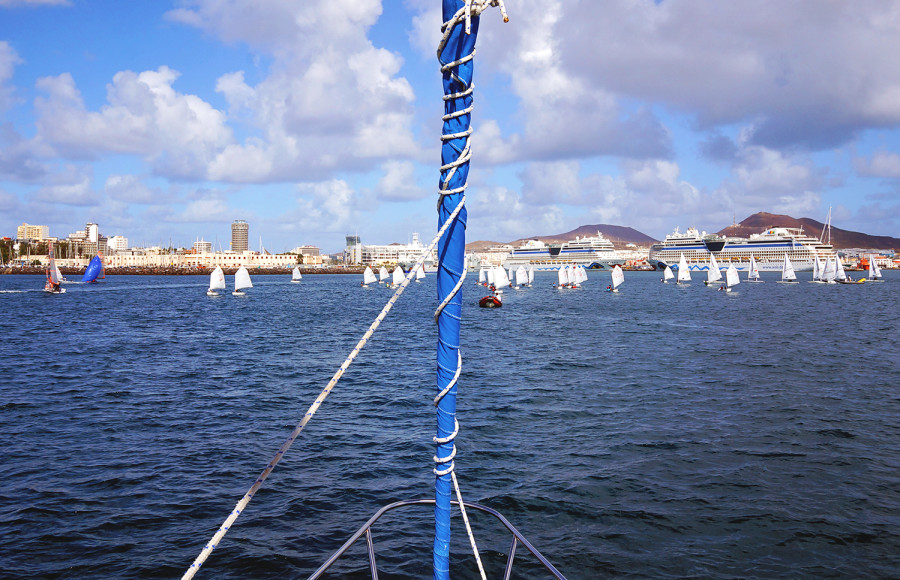 sailing dinghies in harbor