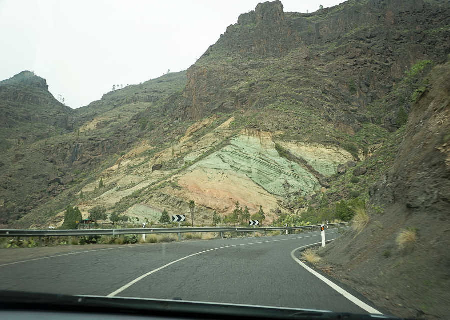 colored rocks, Gran Canaria