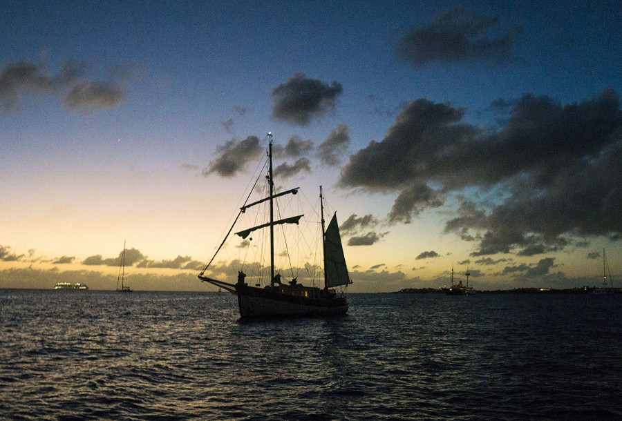 Simpson Bay at dusk