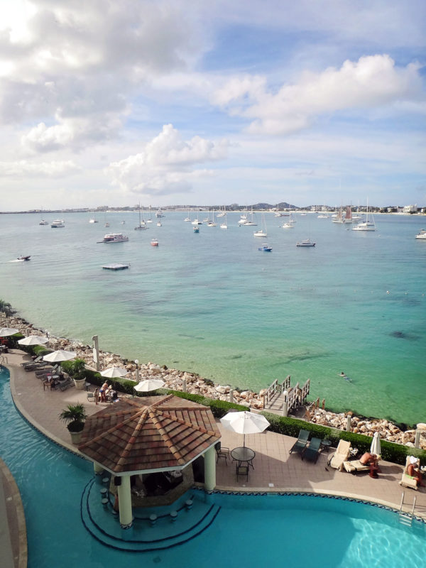 resort overlooking Simpson Bay