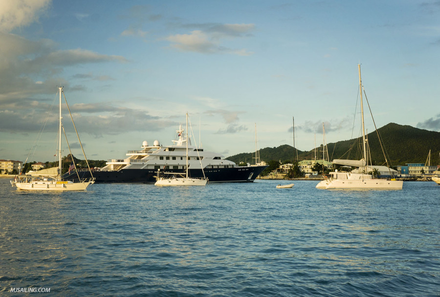 Yacht in Simpson Bay