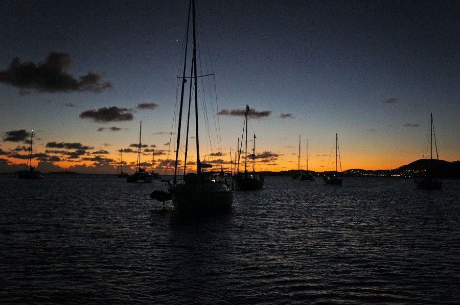 sunset at Christmas Cove