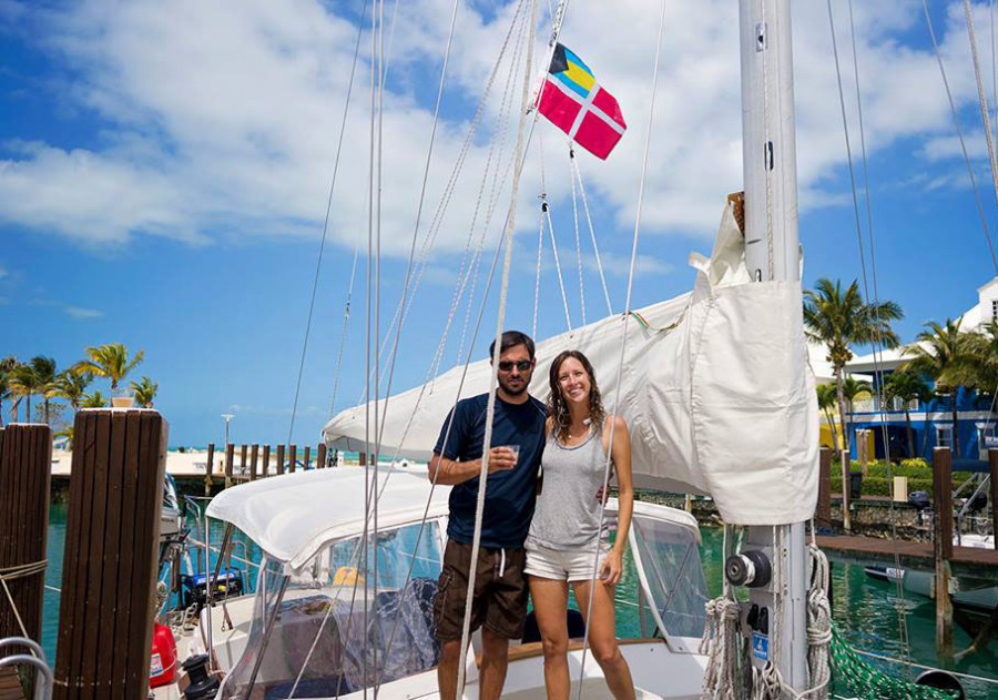 Matt & Jessica, checked into Bahamas