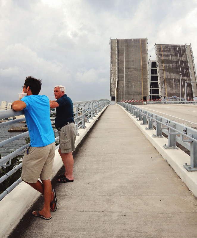 Matt & dad at 17th St. Causeway