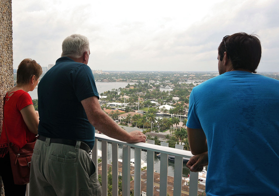 parents overlooking Ft. Lauderdale