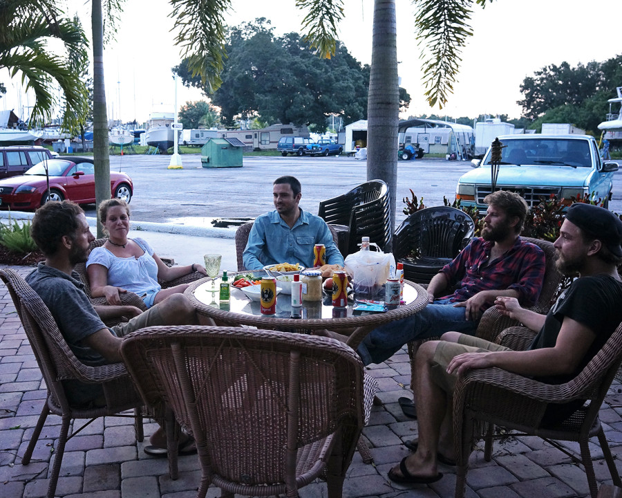 patio at Indiantown Marina