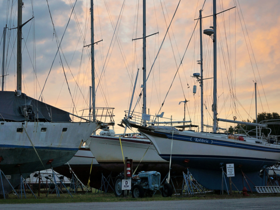 contemplations in the boat yard