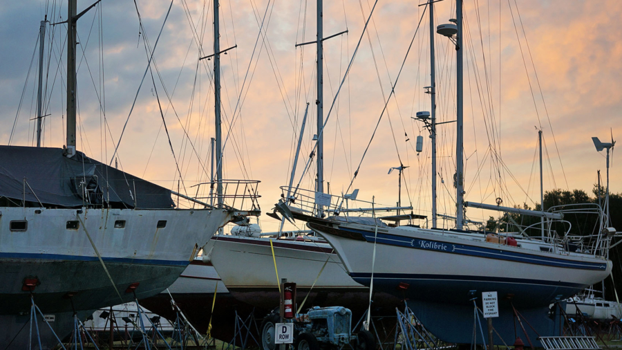 contemplations in the boat yard