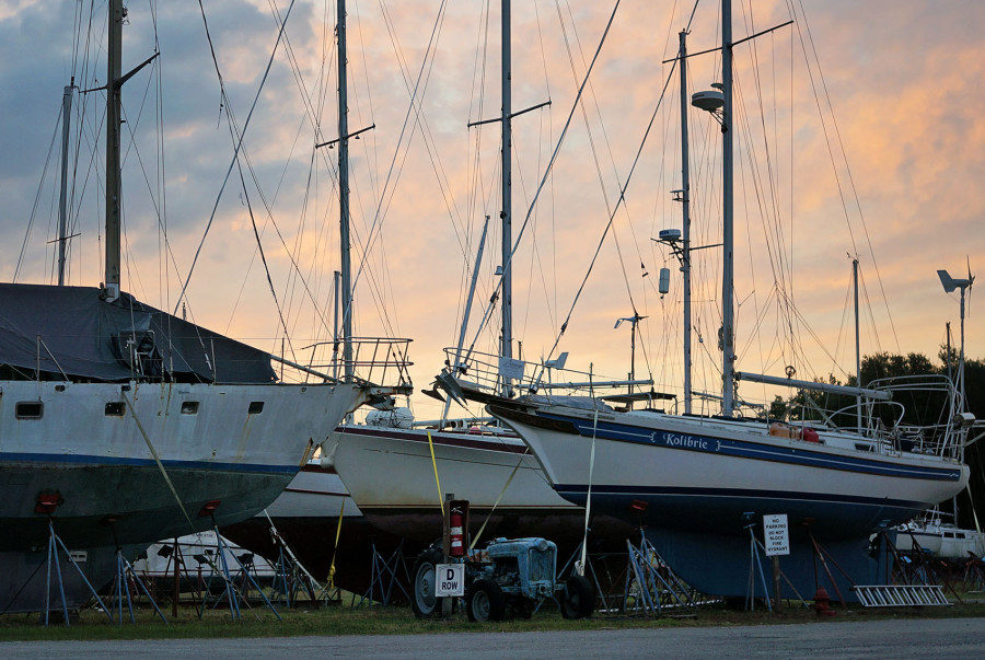 contemplations in the boat yard
