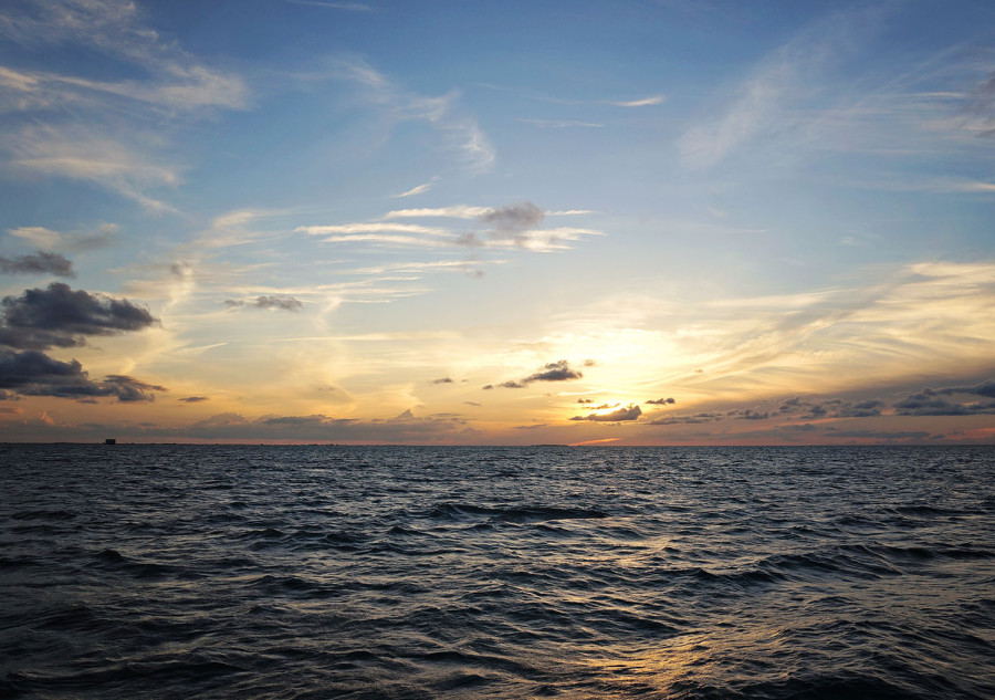 sunset on Lake Okeechobee