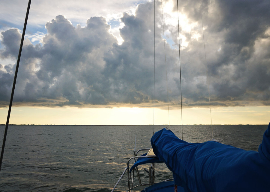 anchored in Pine Island Sound