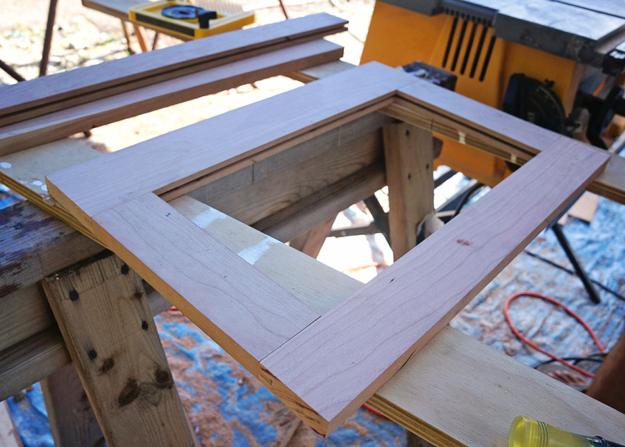 tongue & groove cabinet frame