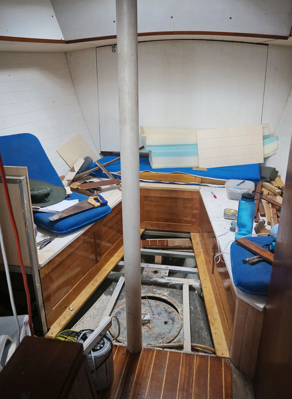 construction zone of boat