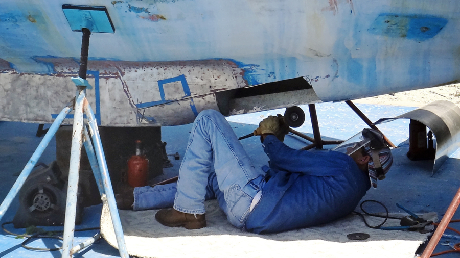 open keel during welding