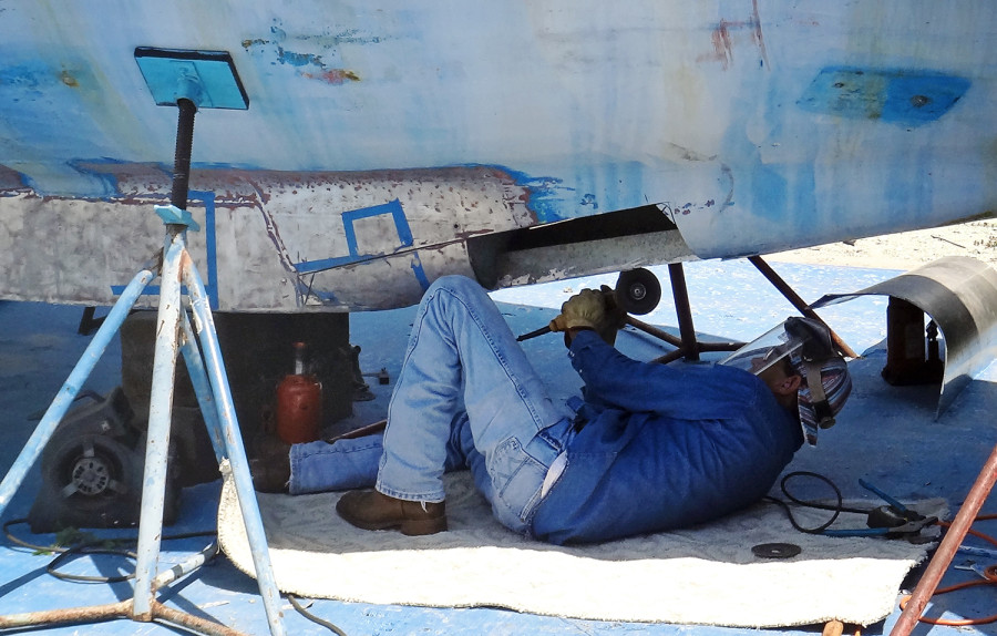 open keel during welding