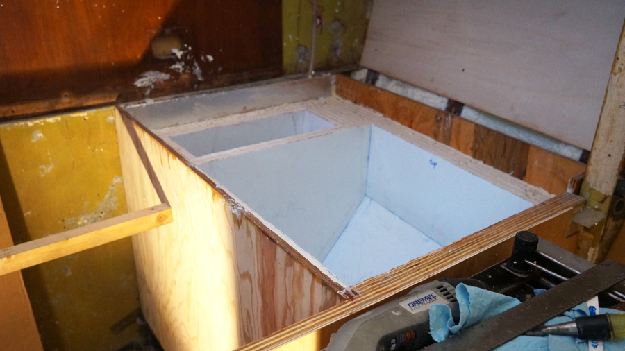 building a refrigerator box for a boat