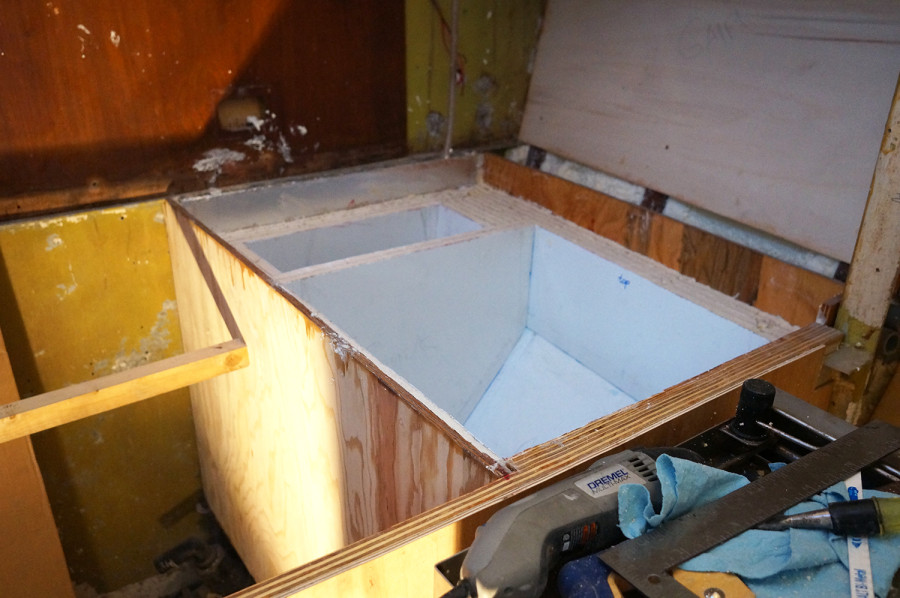 building a refrigerator box for a boat