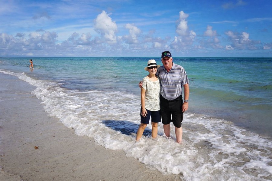 my parents at Crandon Park