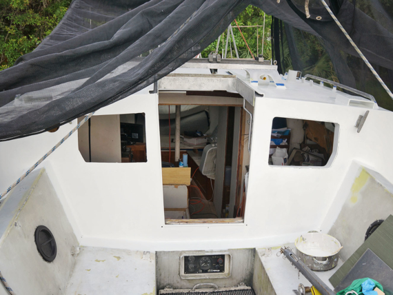 companionway barrier coated