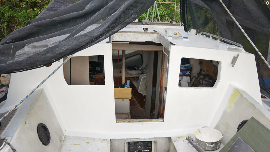 companionway barrier coated