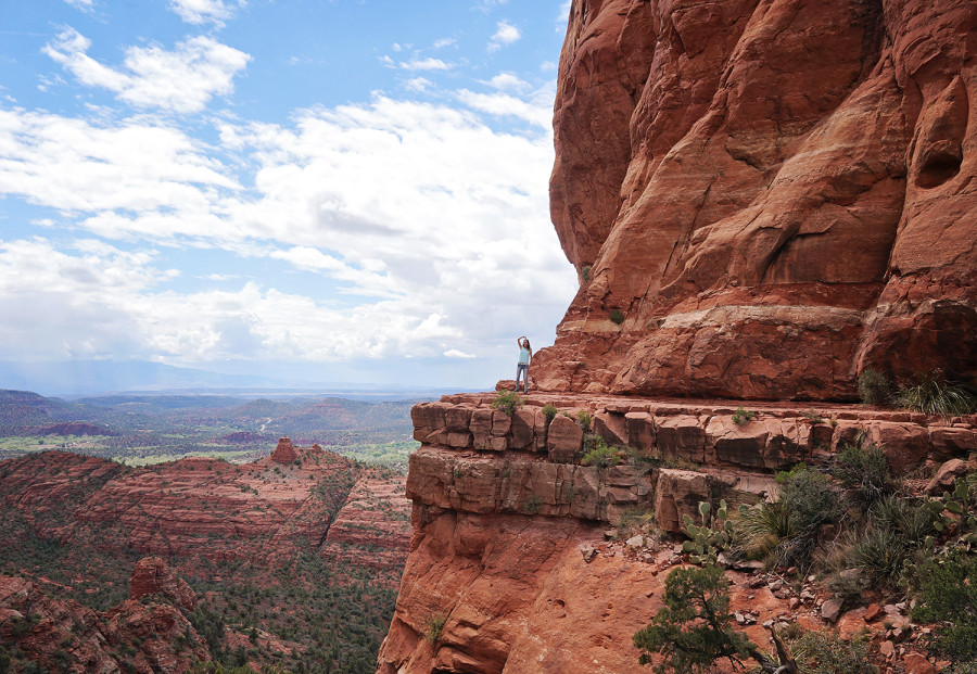 cliff atop Cathedral Rock