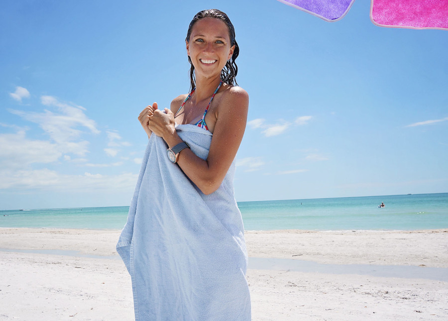 Jessica on the beach