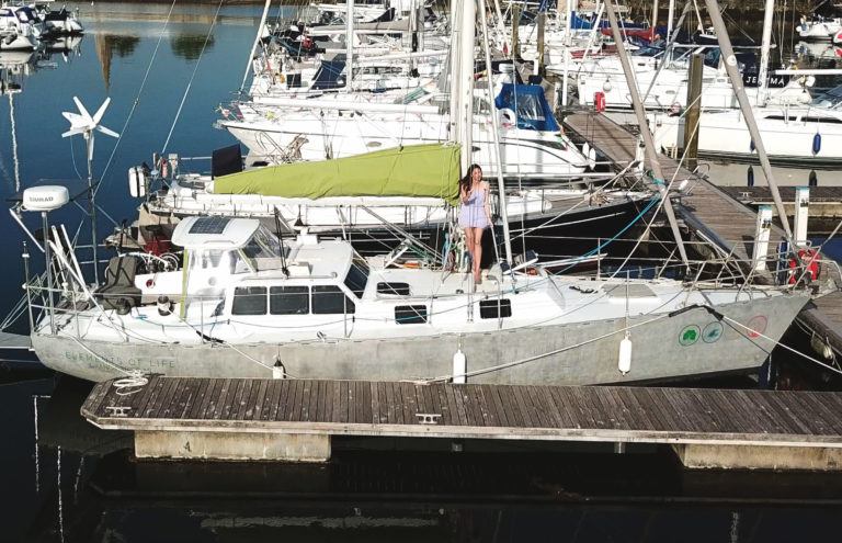 drone shot boat cropped